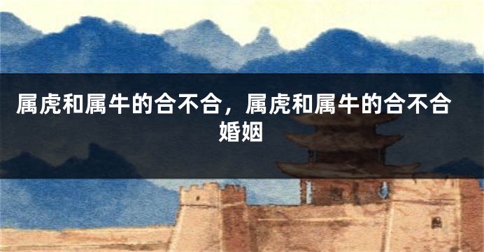 属虎和属牛的合不合，属虎和属牛的合不合婚姻