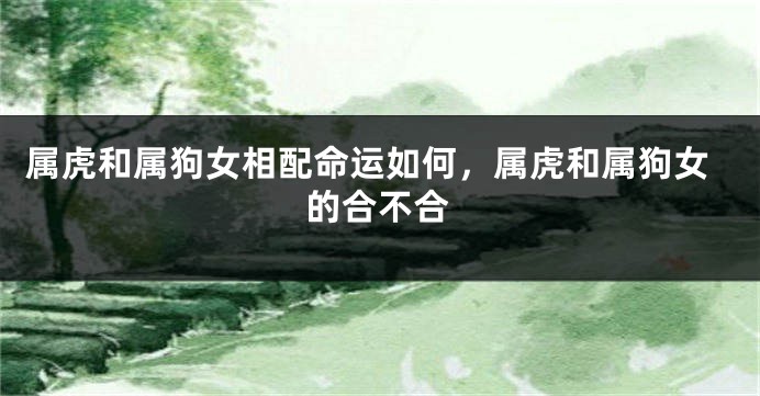 属虎和属狗女相配命运如何，属虎和属狗女的合不合