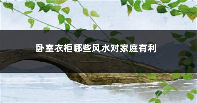 卧室衣柜哪些风水对家庭有利