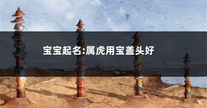 宝宝起名:属虎用宝盖头好