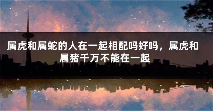 属虎和属蛇的人在一起相配吗好吗，属虎和属猪千万不能在一起