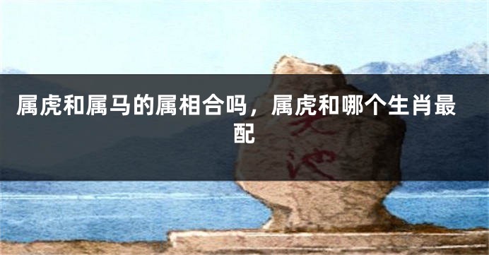 属虎和属马的属相合吗，属虎和哪个生肖最配