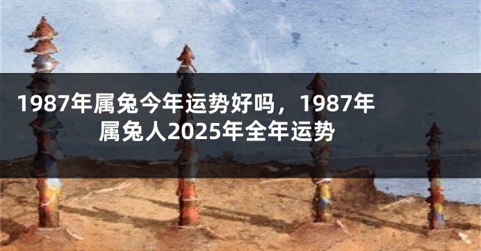 1987年属兔今年运势好吗，1987年属兔人2025年全年运势