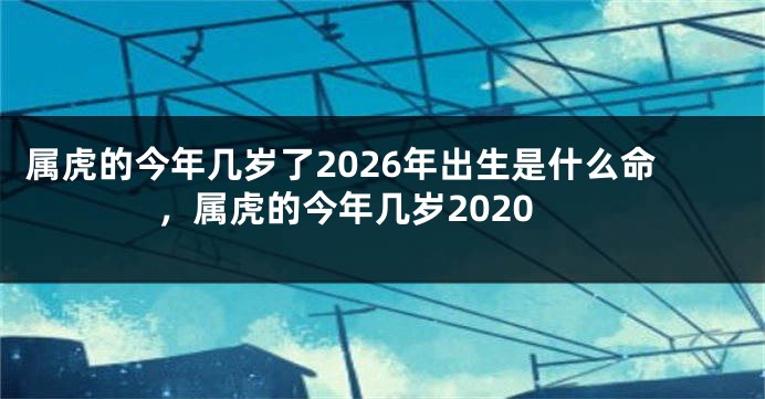 属虎的今年几岁了2026年出生是什么命，属虎的今年几岁2020