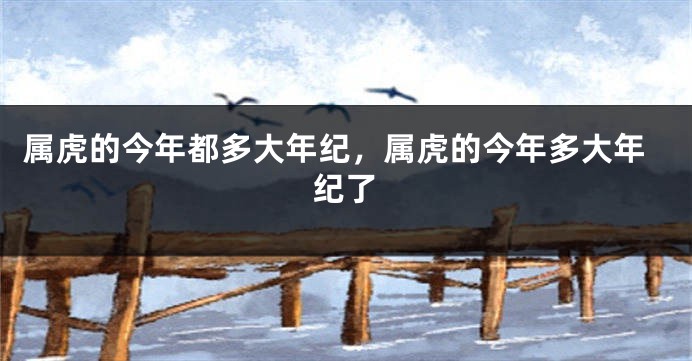属虎的今年都多大年纪，属虎的今年多大年纪了