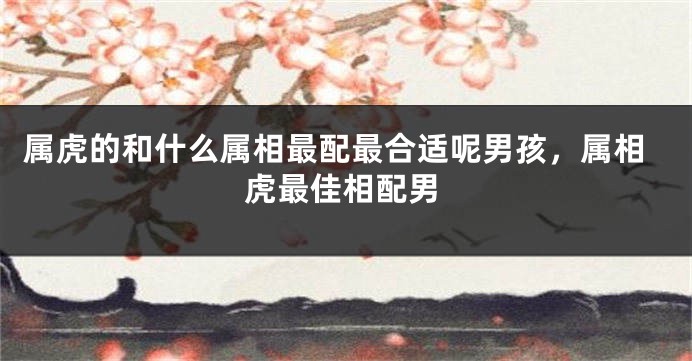 属虎的和什么属相最配最合适呢男孩，属相虎最佳相配男