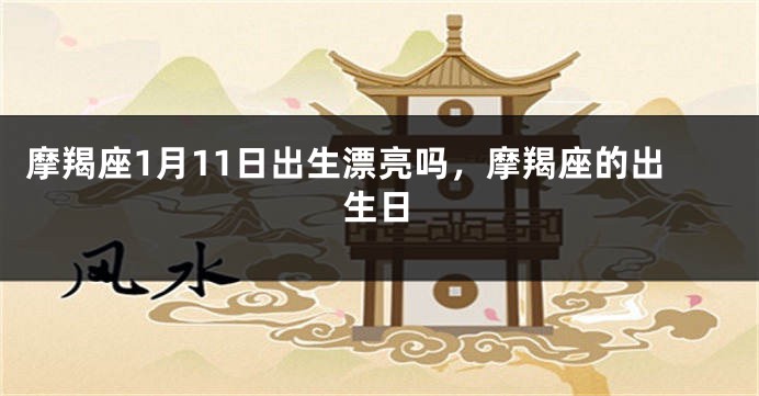 摩羯座1月11日出生漂亮吗，摩羯座的出生日