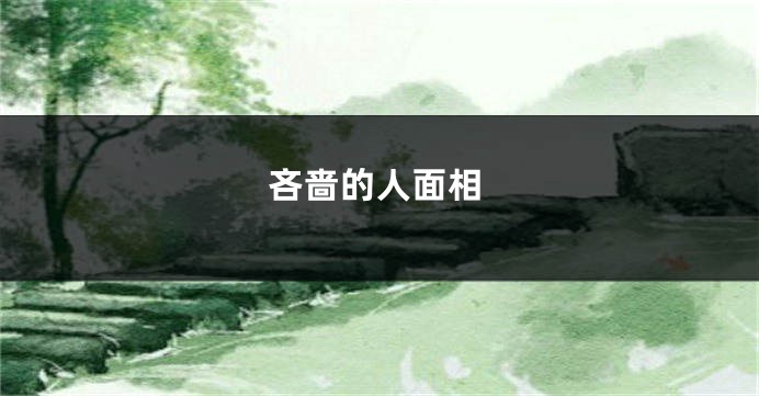 吝啬的人面相