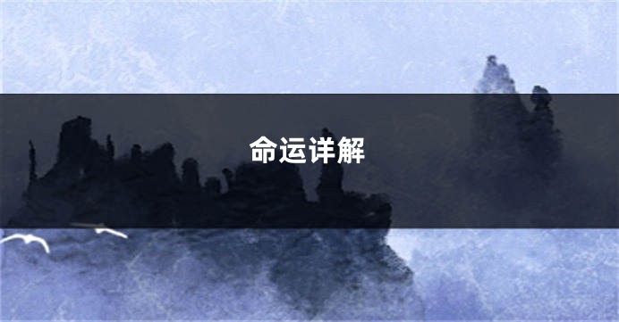 命运详解
