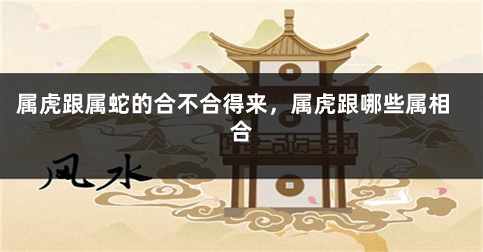 属虎跟属蛇的合不合得来，属虎跟哪些属相合