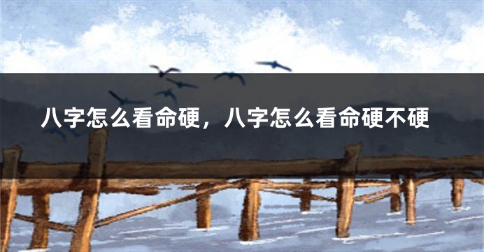 八字怎么看命硬,八字怎么看命硬不硬