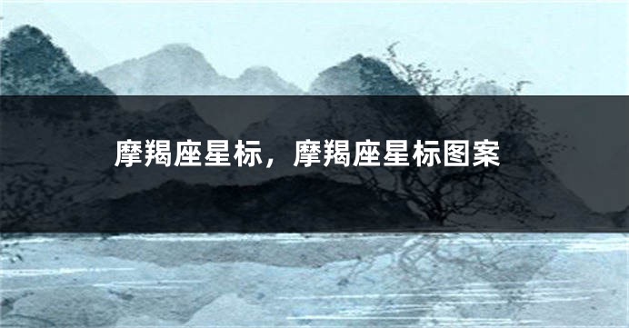 摩羯座星标，摩羯座星标图案