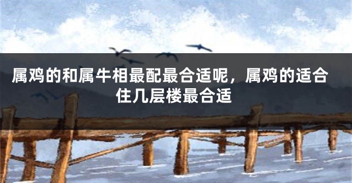 属鸡的和属牛相最配最合适呢，属鸡的适合住几层楼最合适