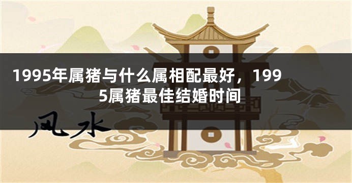 1995年属猪与什么属相配最好，1995属猪最佳结婚时间