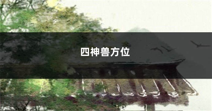四神兽方位