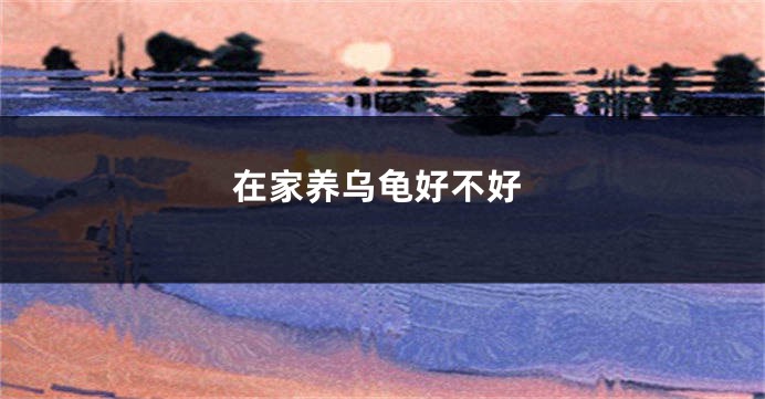 在家养乌龟好不好