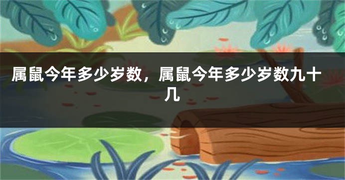 属鼠今年多少岁数，属鼠今年多少岁数九十几