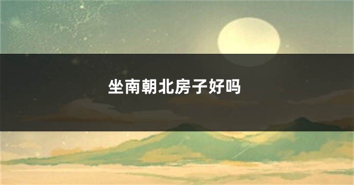 坐南朝北房子好吗