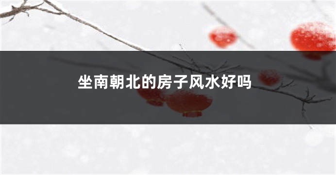 坐南朝北的房子风水好吗