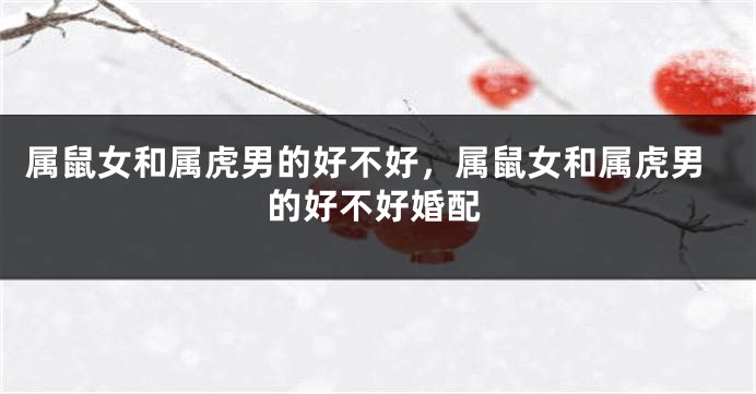 属鼠女和属虎男的好不好,属鼠女和属虎男的好不好婚配