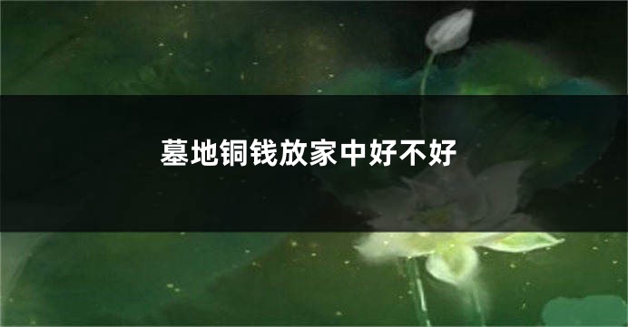 墓地铜钱放家中好不好