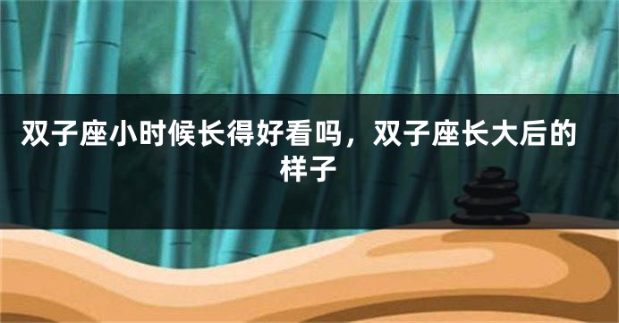 双子座小时候长得好看吗，双子座长大后的样子