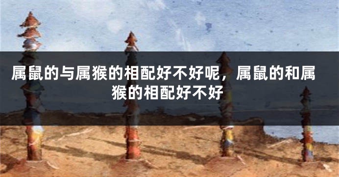 属鼠的与属猴的相配好不好呢，属鼠的和属猴的相配好不好