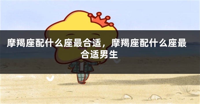 摩羯座配什么座最合适，摩羯座配什么座最合适男生