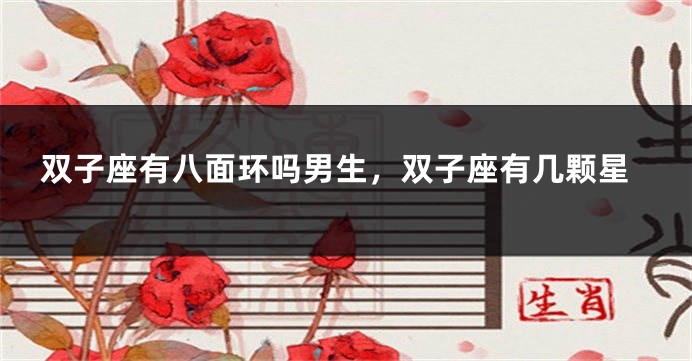 双子座有八面环吗男生，双子座有几颗星