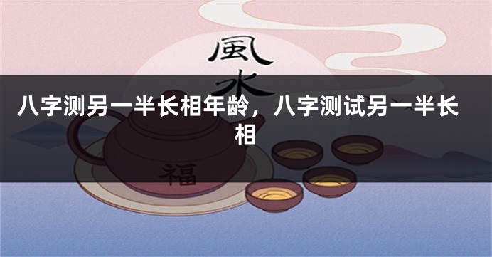 八字测另一半长相年龄,八字测试另一半长相