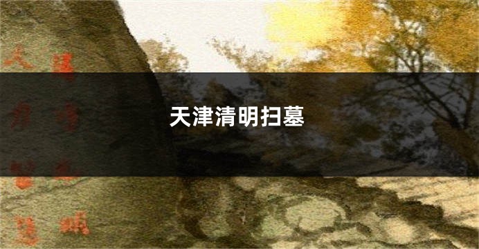 天津清明扫墓