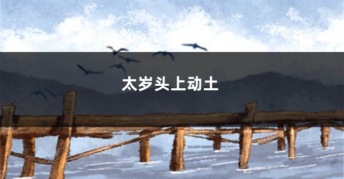 太岁头上动土