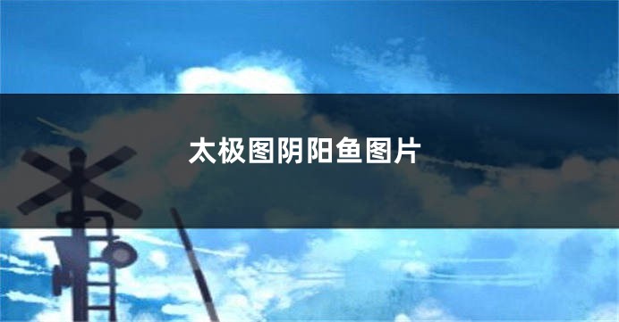 太极图阴阳鱼图片