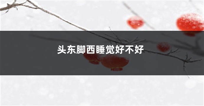 头东脚西睡觉好不好