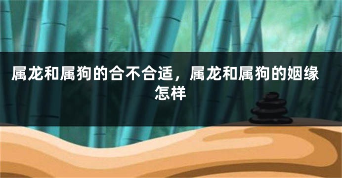 属龙和属狗的合不合适，属龙和属狗的姻缘怎样