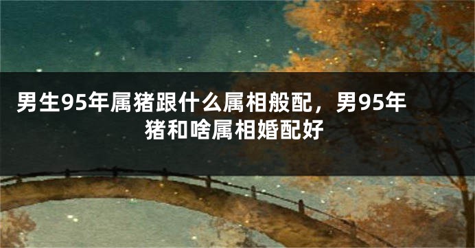 男生95年属猪跟什么属相般配，男95年猪和啥属相婚配好