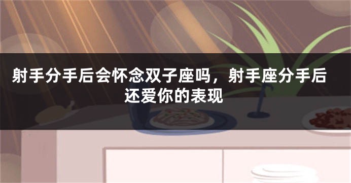 射手分手后会怀念双子座吗，射手座分手后还爱你的表现