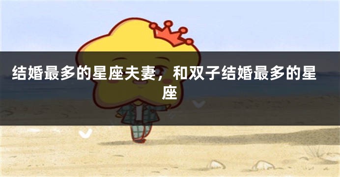 结婚最多的星座夫妻，和双子结婚最多的星座