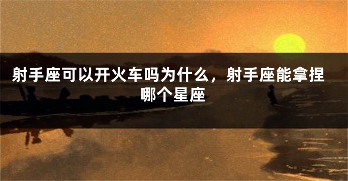 射手座可以开火车吗为什么，射手座能拿捏哪个星座
