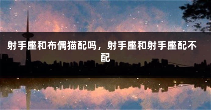射手座和布偶猫配吗，射手座和射手座配不配