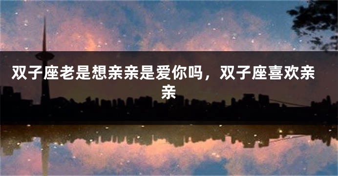 双子座老是想亲亲是爱你吗，双子座喜欢亲亲