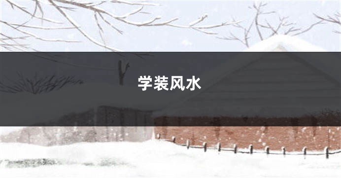 学装风水