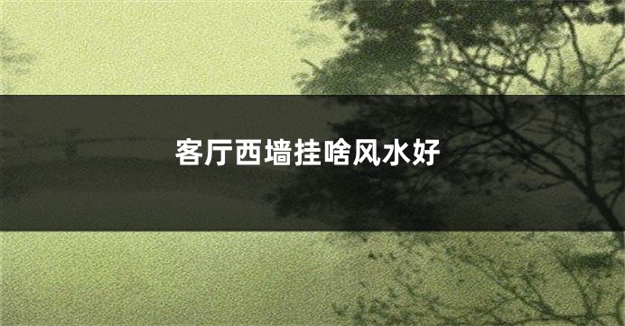 客厅西墙挂啥风水好
