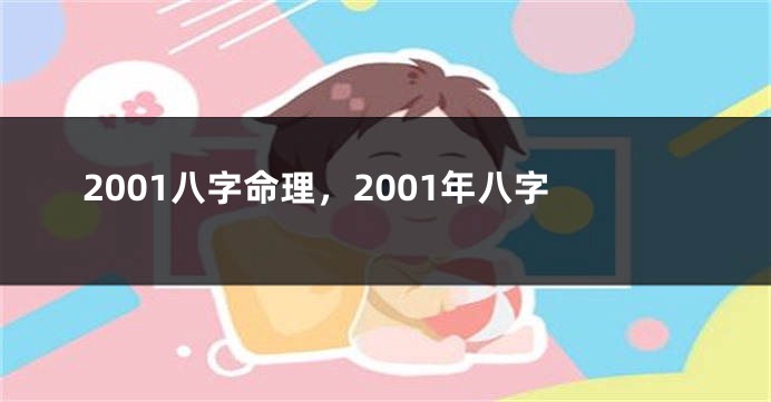 2001八字命理,2001年八字