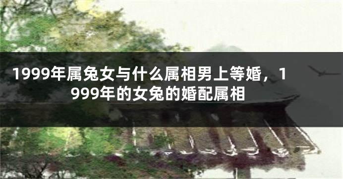 1999年属兔女与什么属相男上等婚，1999年的女兔的婚配属相