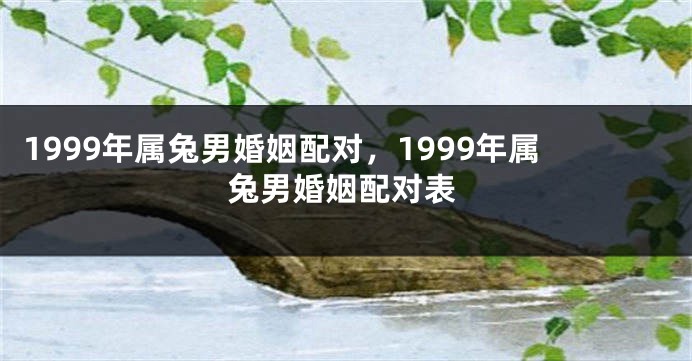 1999年属兔男婚姻配对，1999年属兔男婚姻配对表