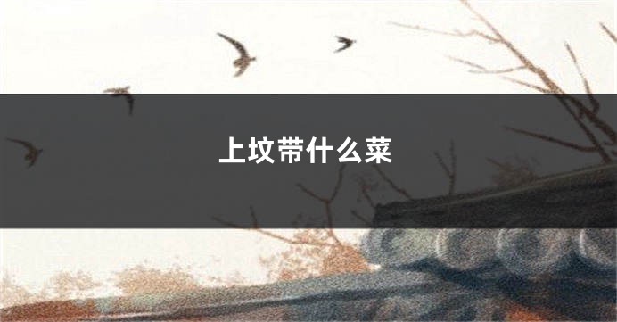 上坟带什么菜