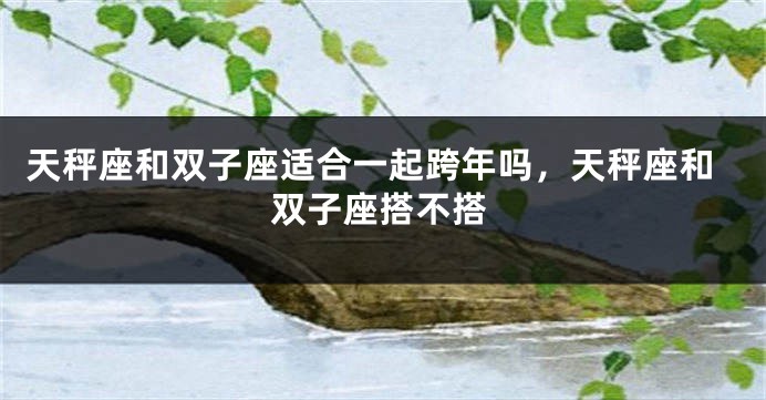 天秤座和双子座适合一起跨年吗，天秤座和双子座搭不搭