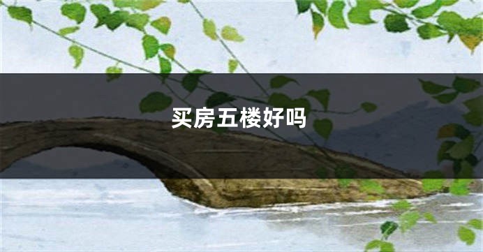 买房五楼好吗