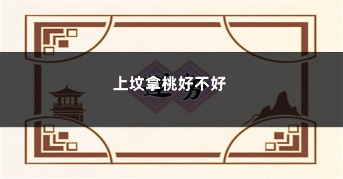 上坟拿桃好不好